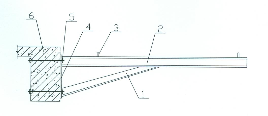 Wall-mounted cantilever scaffold