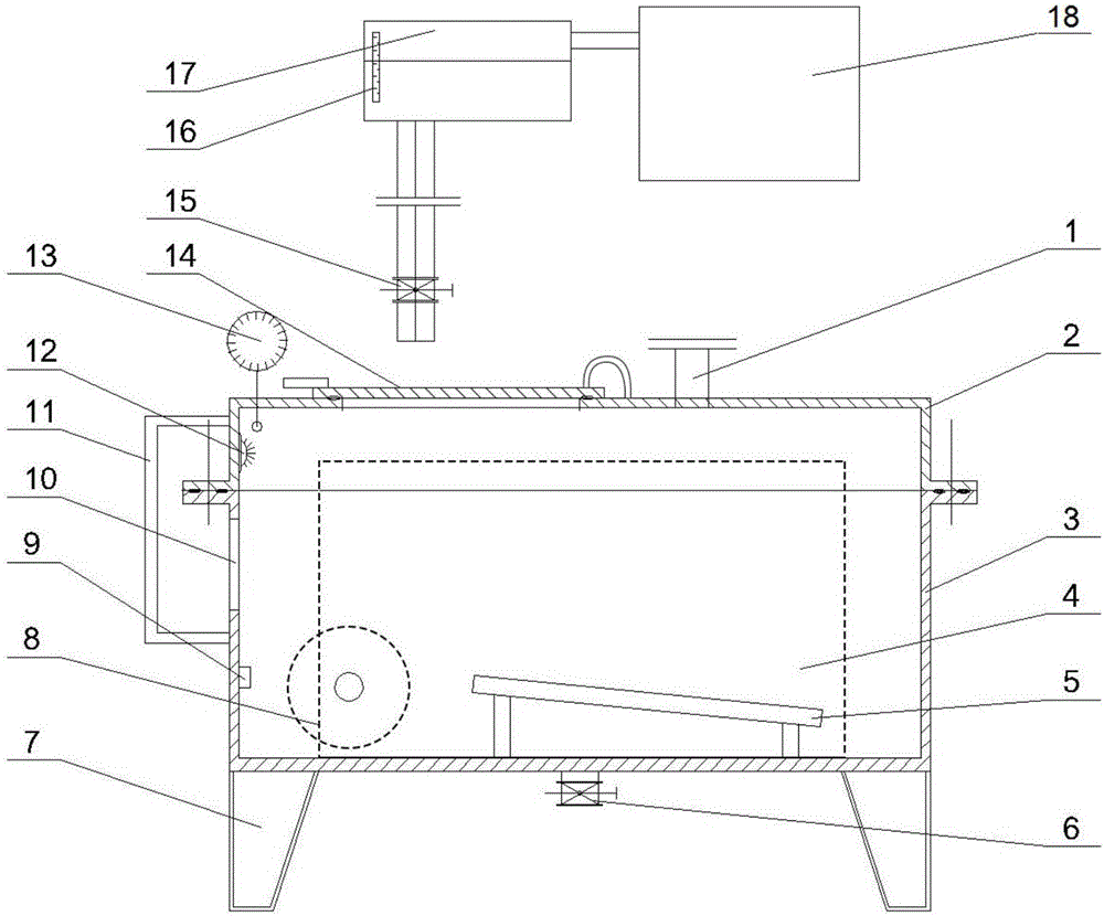 Test device for simulating laser cutting under marine environment