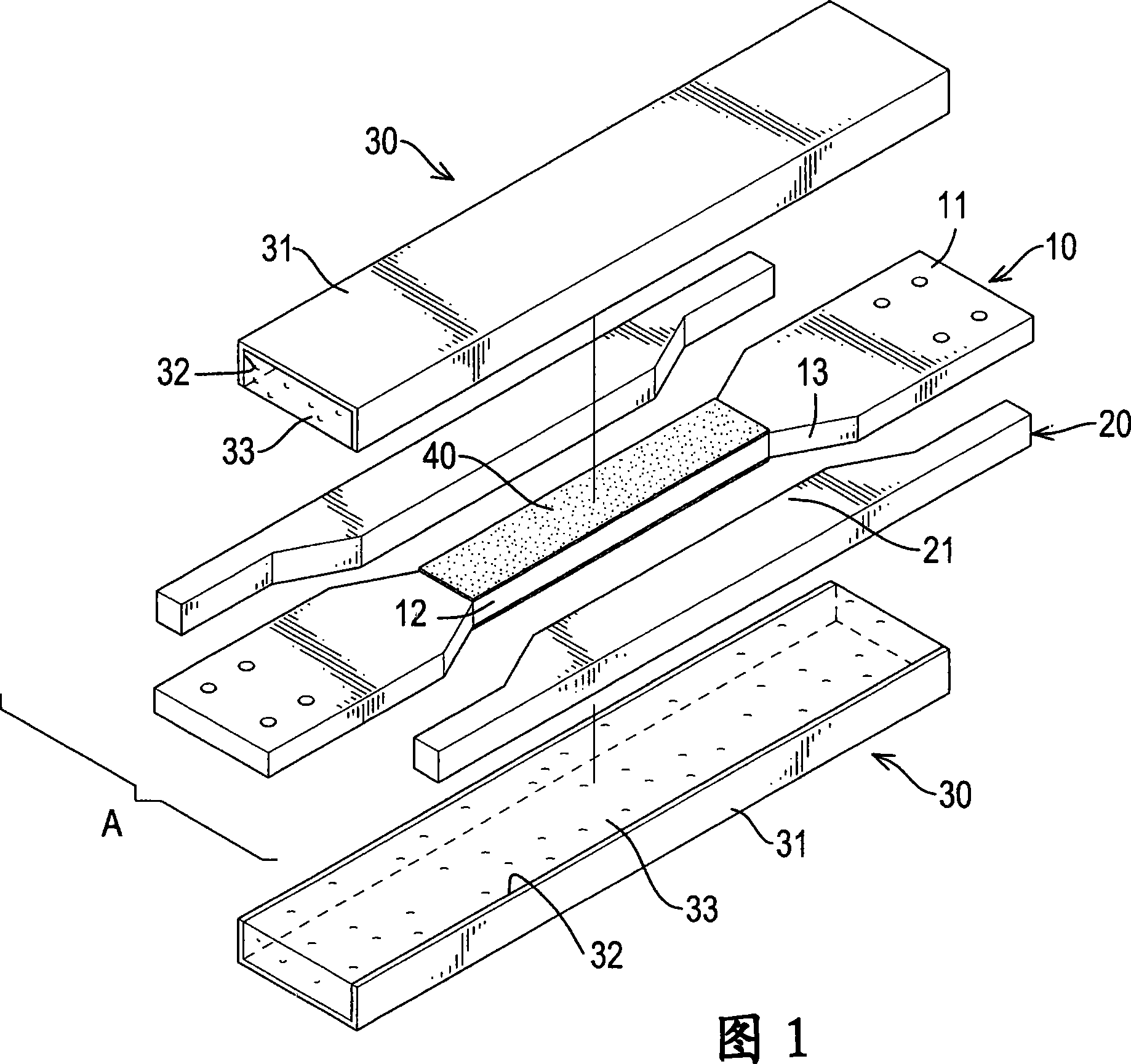 Complete separated type anti-bending bundle inclined strut