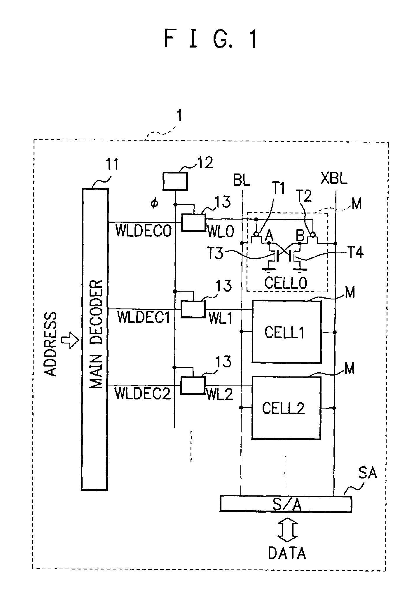 Static semiconductor memory device and method of controlling the same