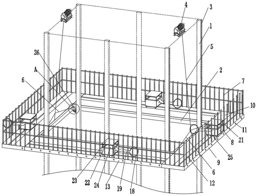 Building body scaffold building machine used for building construction