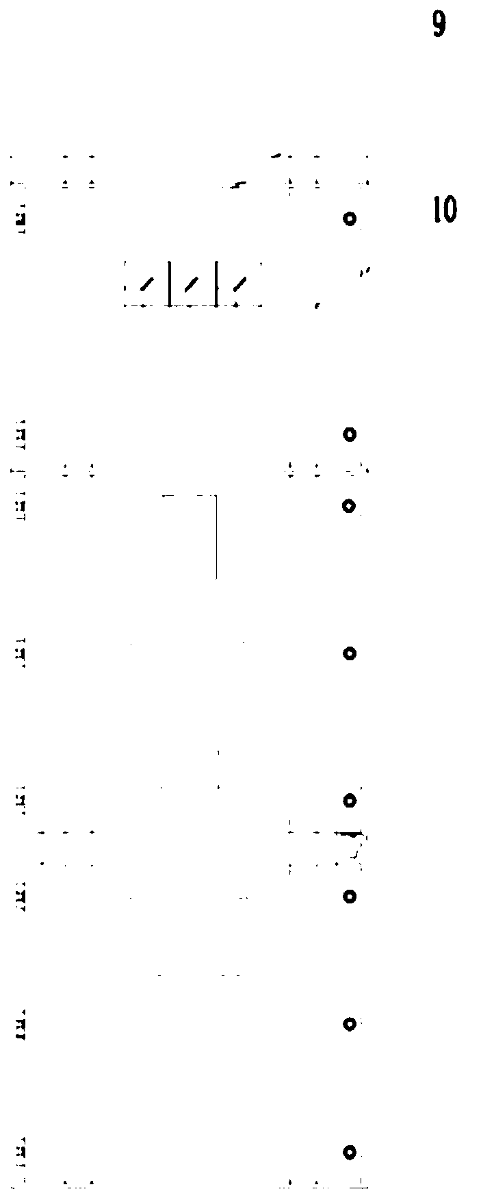 Cabinet door structure of a central switch cabinet