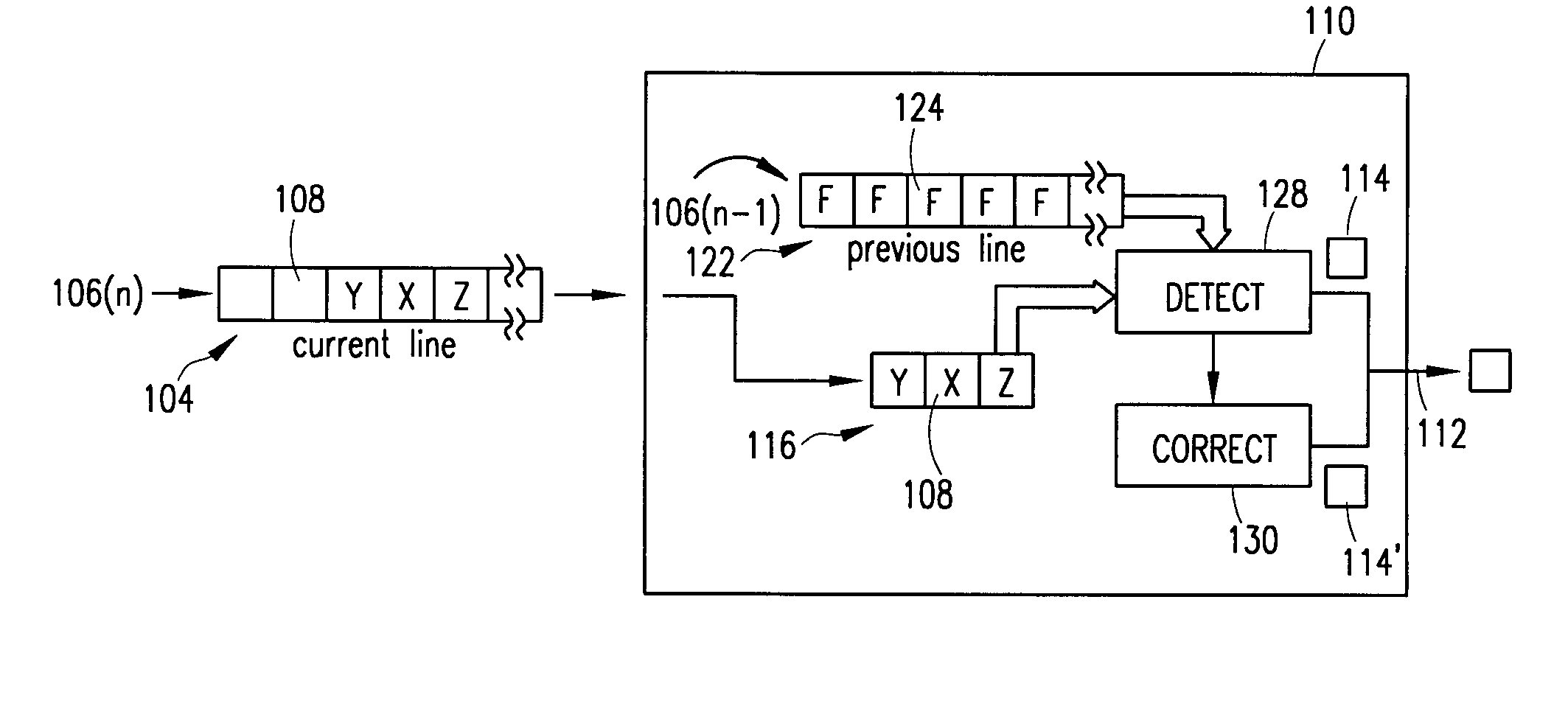 Bad pixel detection and correction in an image sensing device