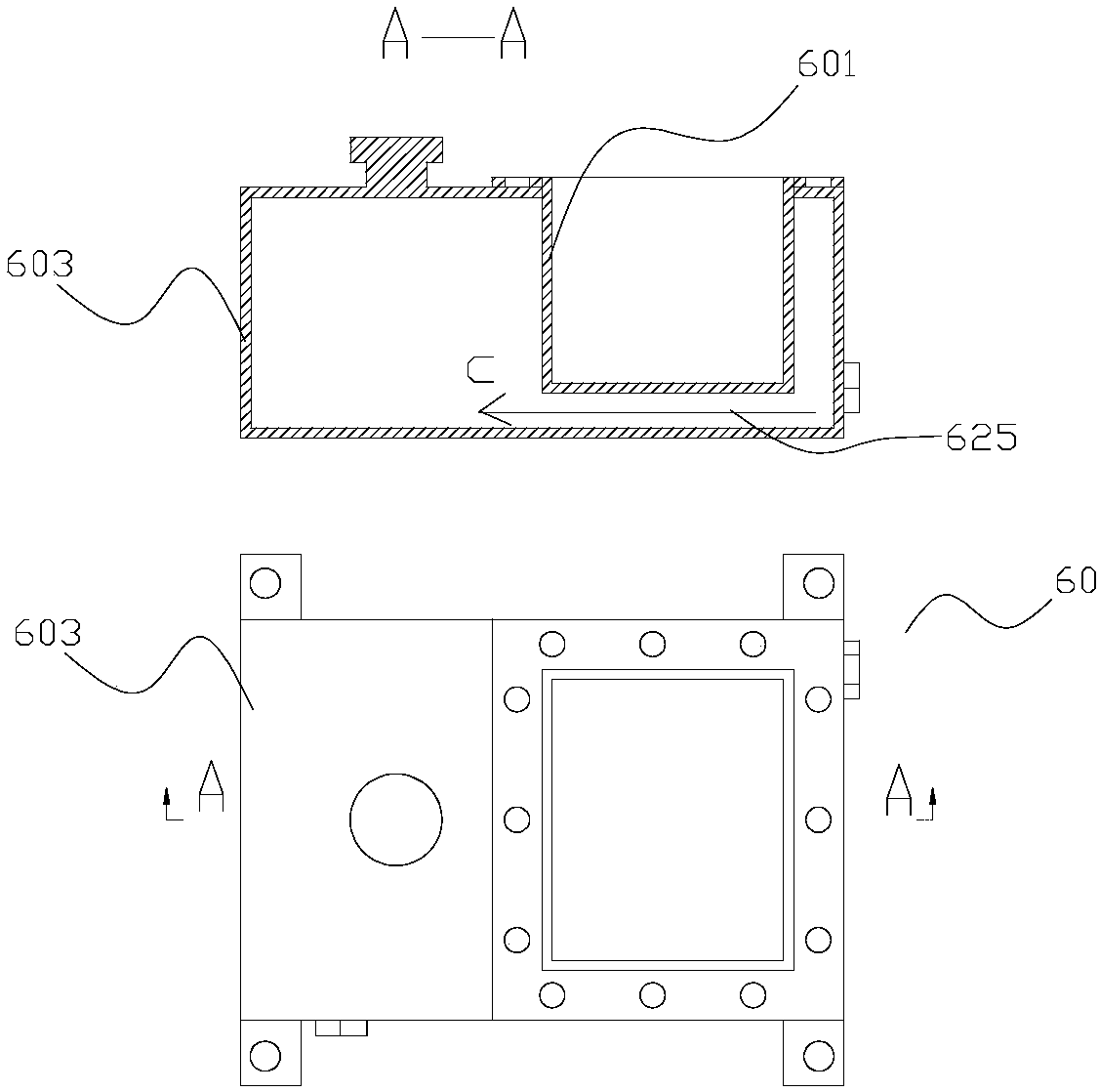 Hydraulic oil tank and hot melting kettle thereof