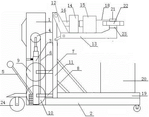 A device for picking tree fruits