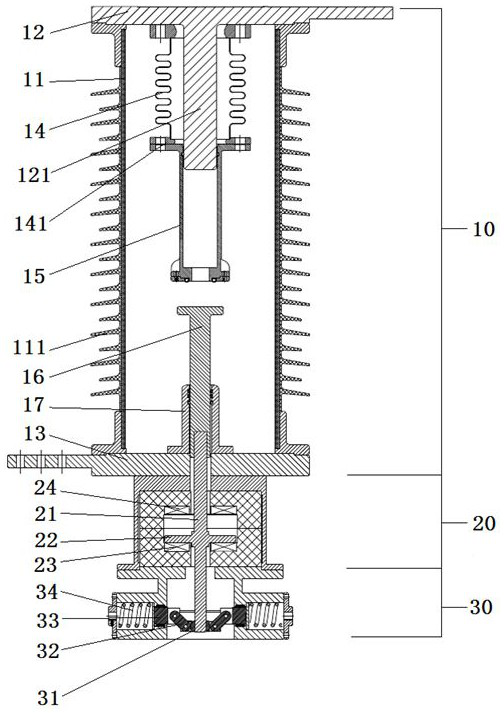 Contact for high-speed mechanical switch and fracture structure
