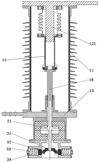 Contact for high-speed mechanical switch and fracture structure