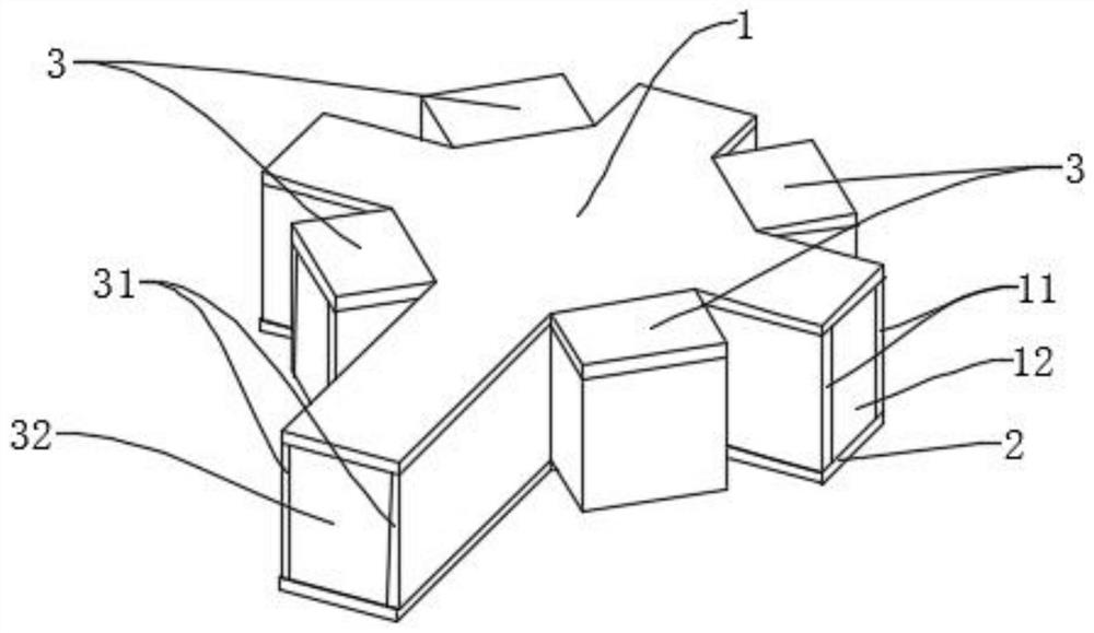 A processing method for the M-shaped box-shaped steel structure joints
