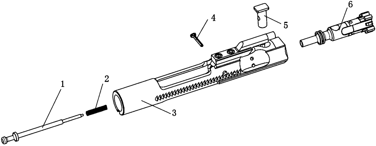 An m16 bolt action structure for a shotgun