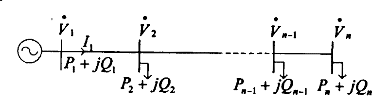 Method for detecting voltage stability based on power transfer path