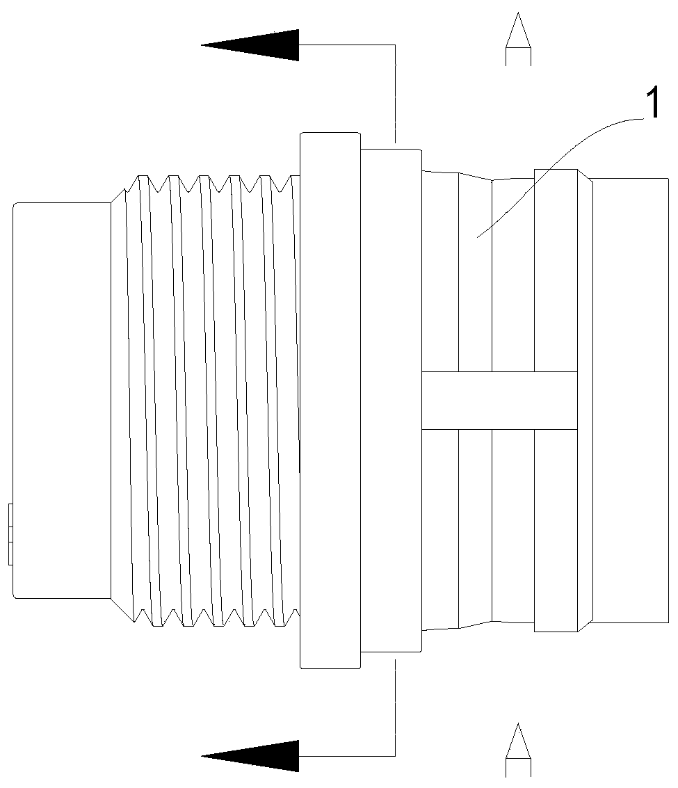Plug structure and handle containing plug structure
