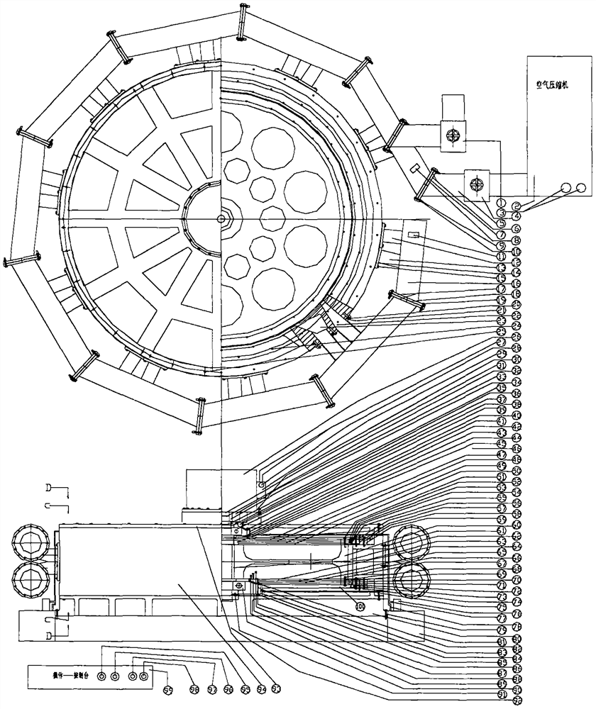 Generator set with compressed air as power