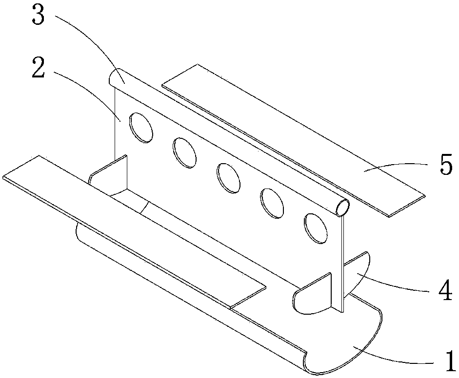 A combined elliptical cross-section member and its processing method