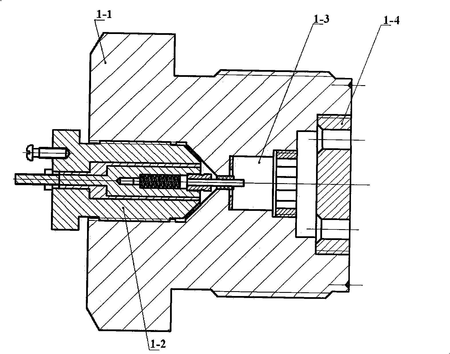 Propellant combustion tail gas quantitatively measuring device