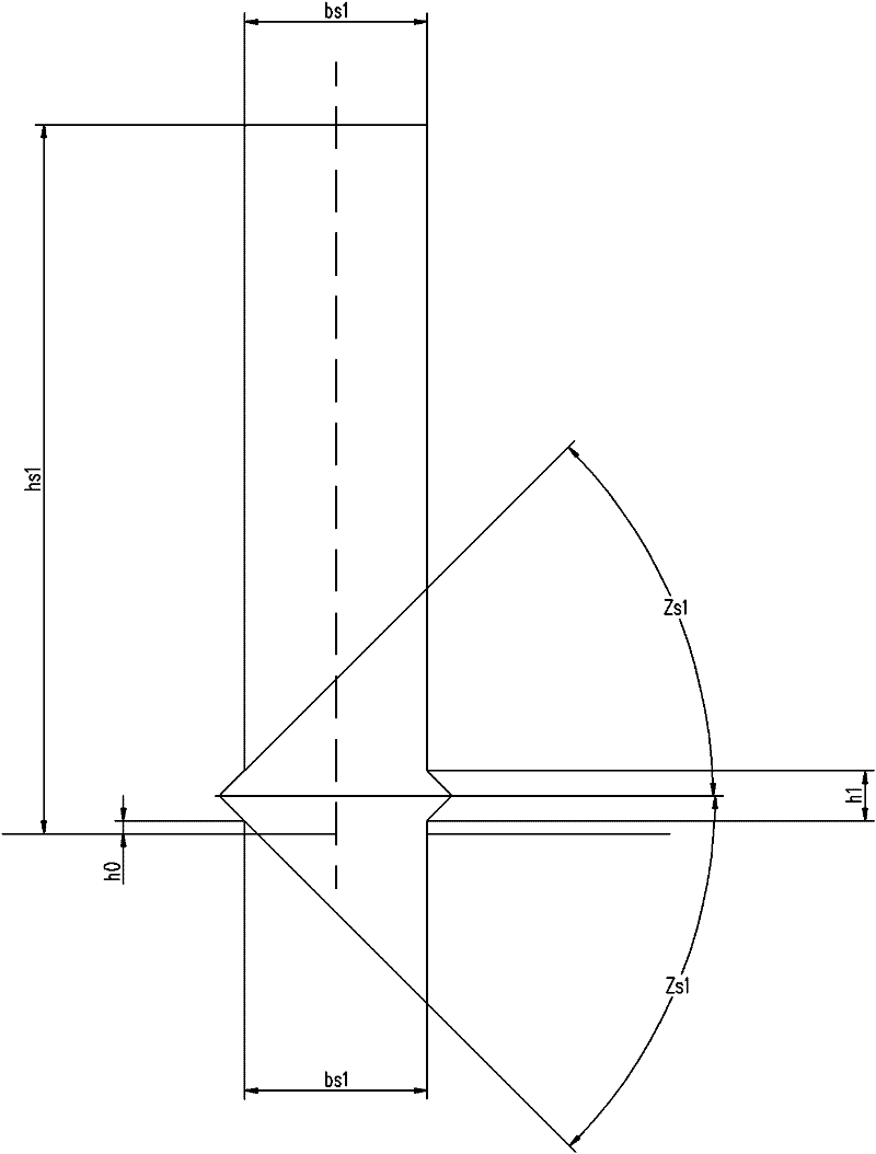 Circular ring-shaped stator punching sheet