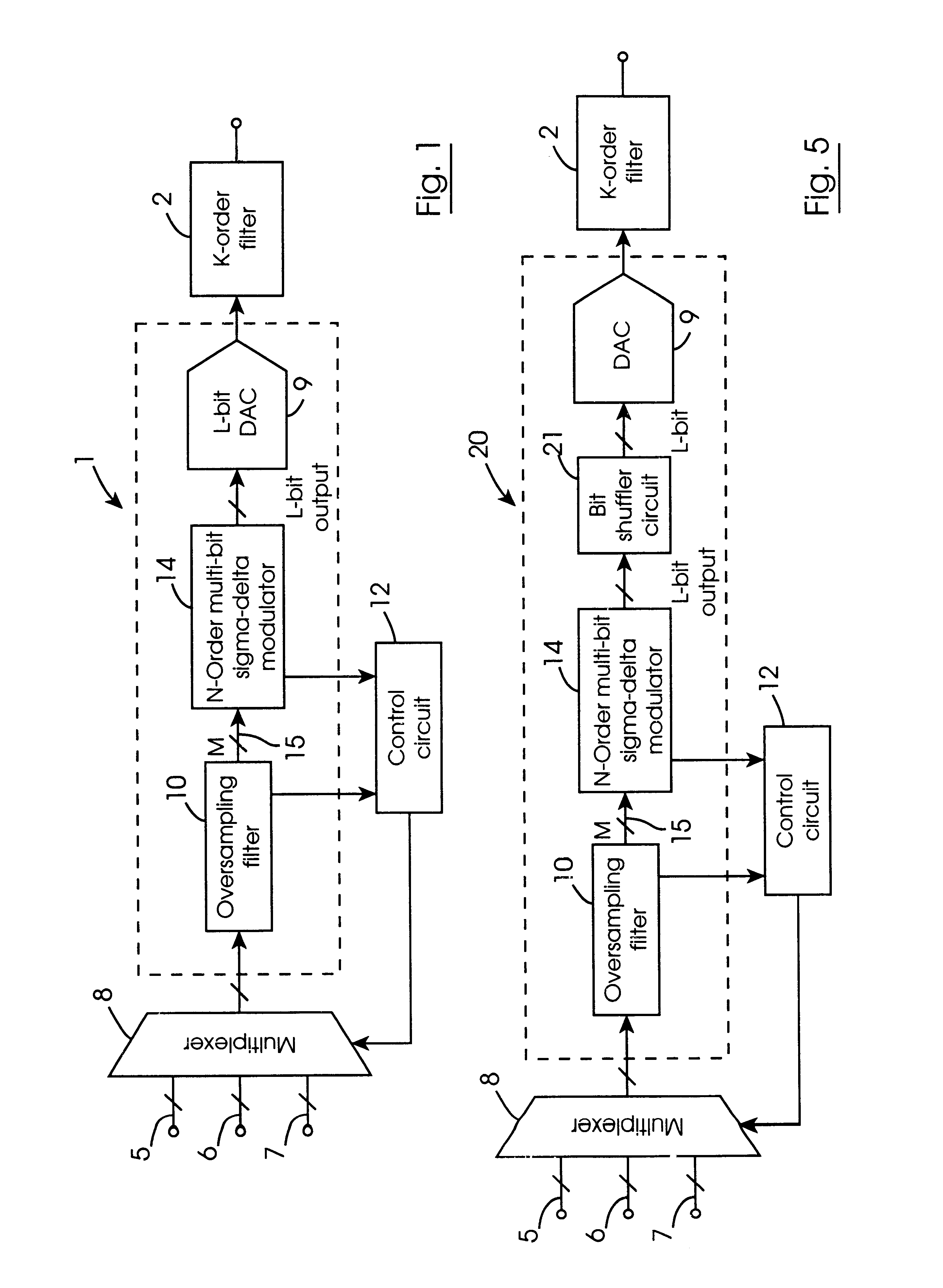 Method for converting a video signal from one of an analogue and digital form to the other of the analogue and digital form with enhanced signal to noise ratio