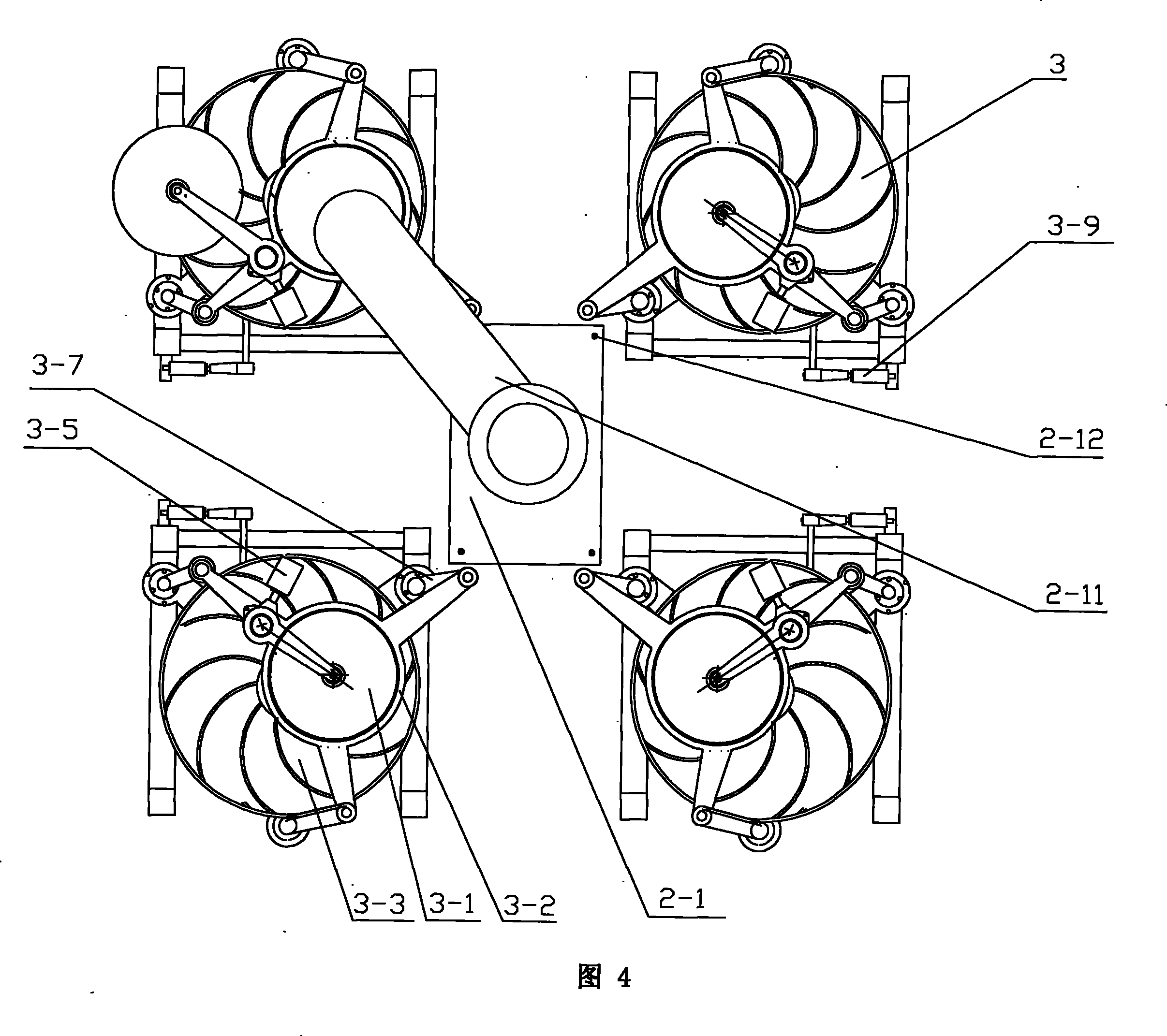 Tea rolling device with multi stations