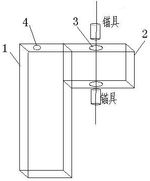 A full-anchor cable-supported roadway temporary support front beam suspension device and its application