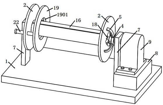 Adjustable wire and cable winding mechanism