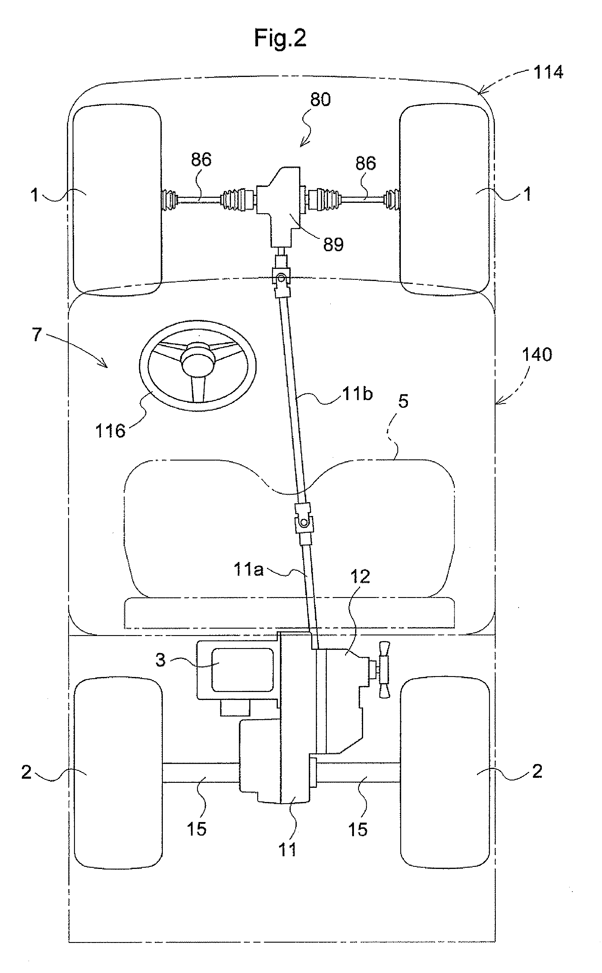 Work vehicle having hydraulic stepless speed changing apparatus