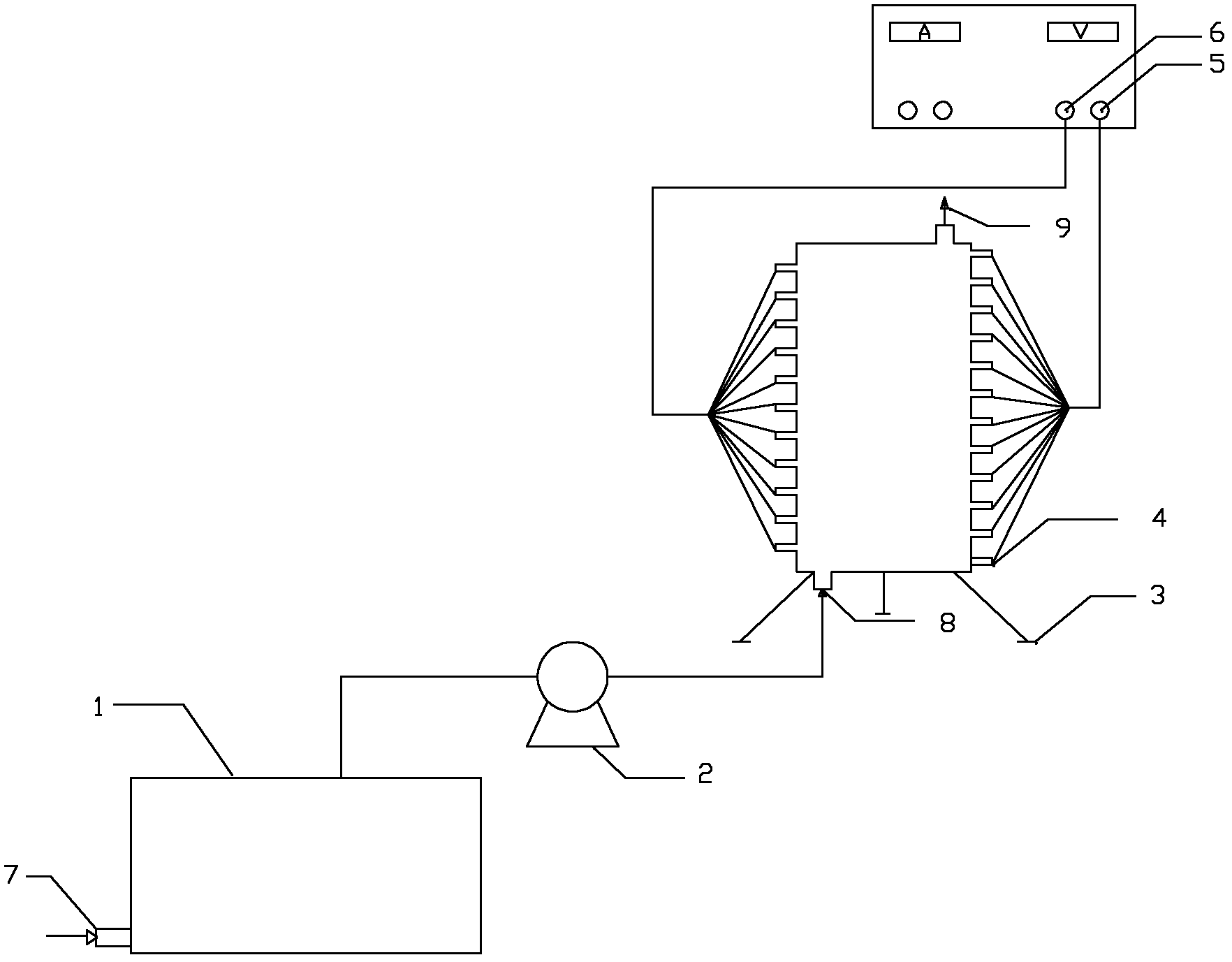 Device and method for treating zinc smelting waste water by using parallelly-connected aluminum electrodes with electro-coagulation method