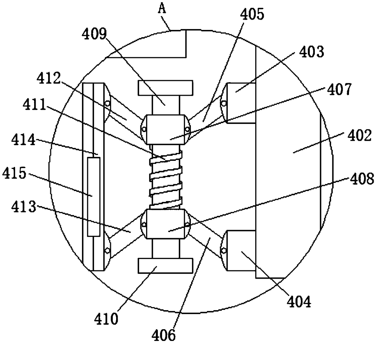 Solar energy vacuum tube hail suppression device capable of being automatically folded and unfolded by tension traction