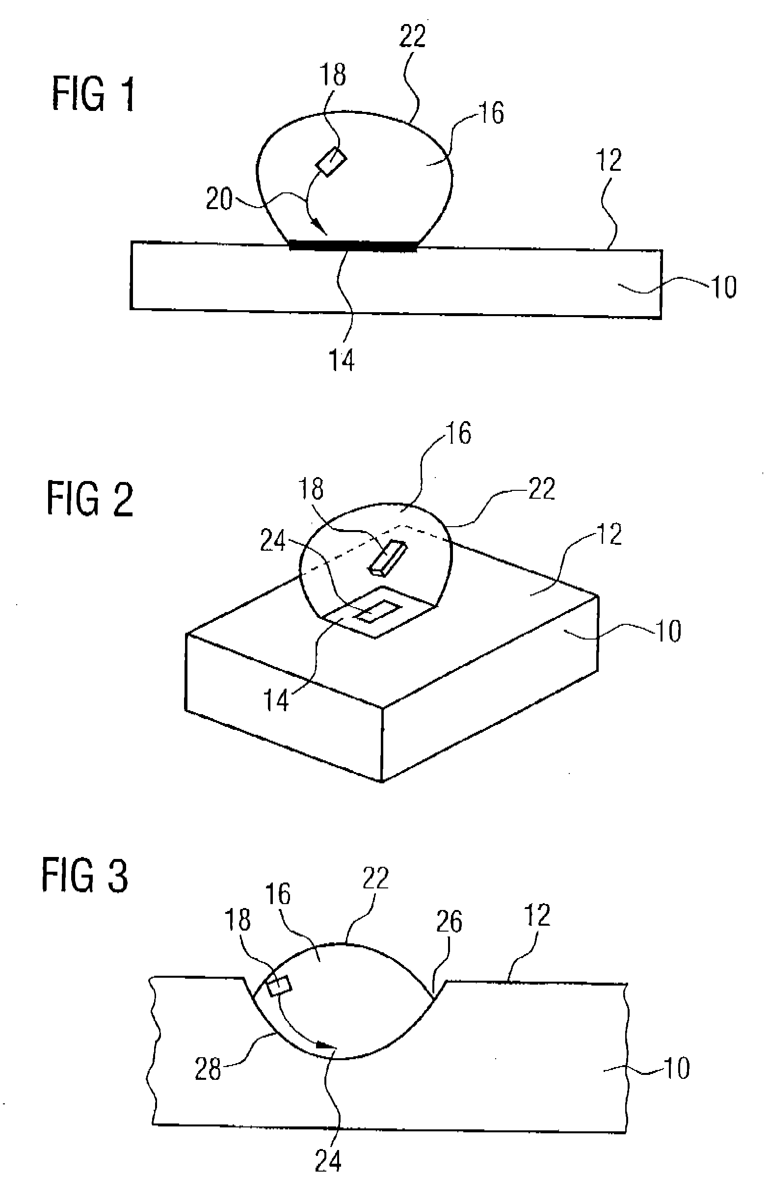 Method and Device for Producing a System Having a Component Applied to a Predetermined Location of a Surface of a Substrate