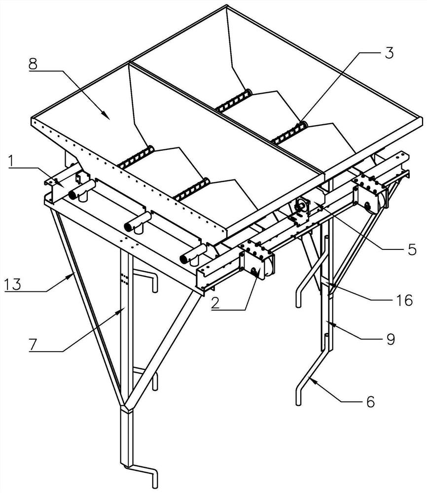 Spiral discharging device for three-dimensional cage culture equipment