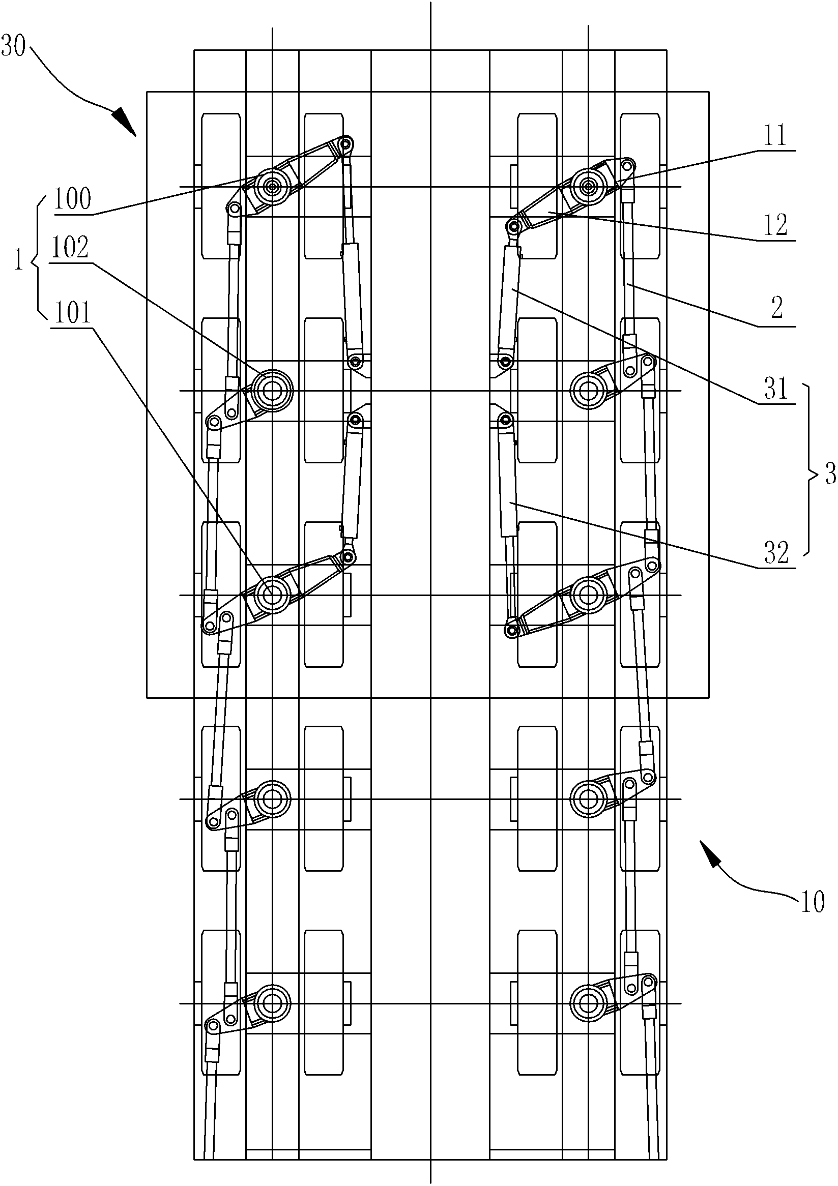 Multi-axle dispersed power steering system for load-carrying vehicle