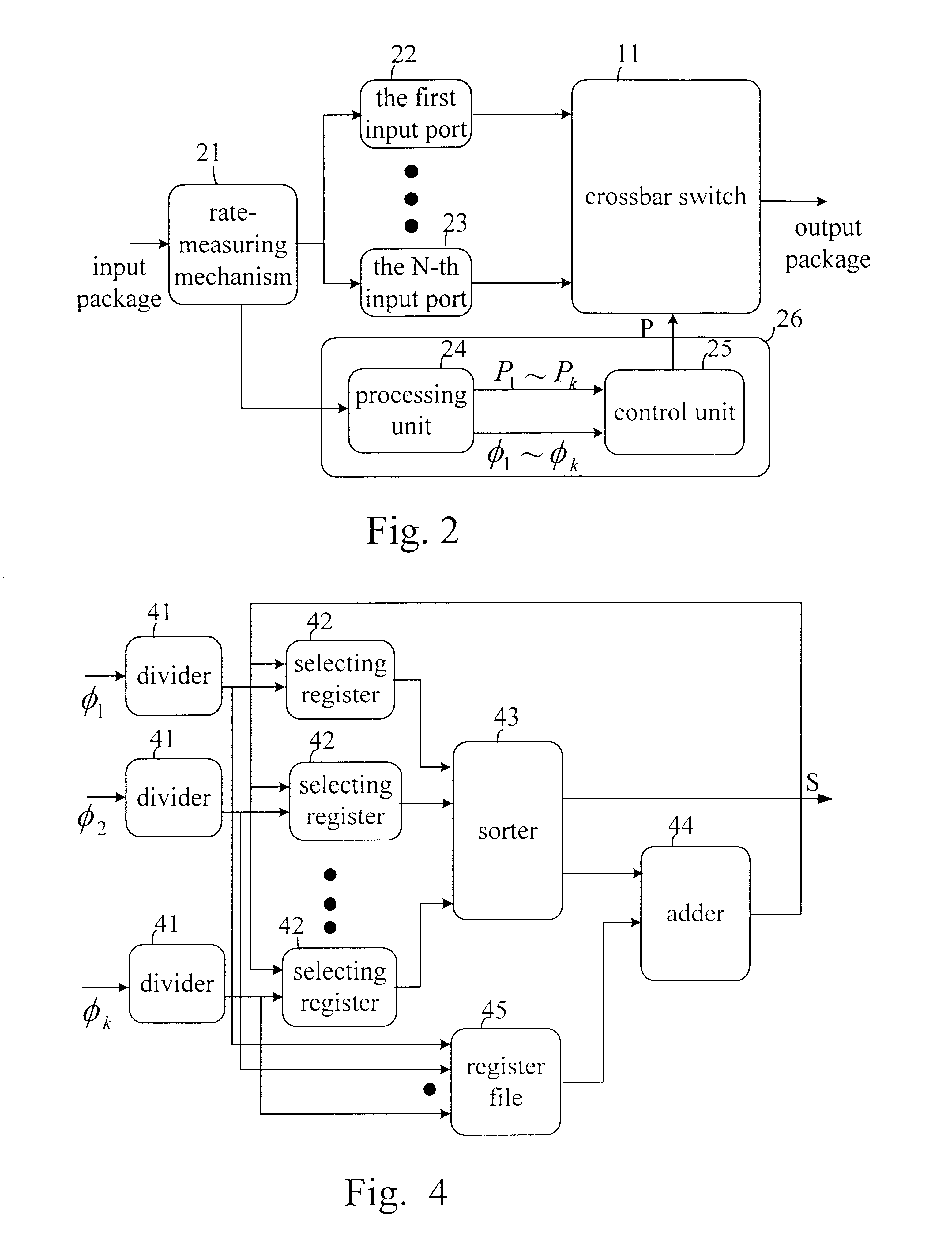 Switching apparatus and method using bandwidth decomposition