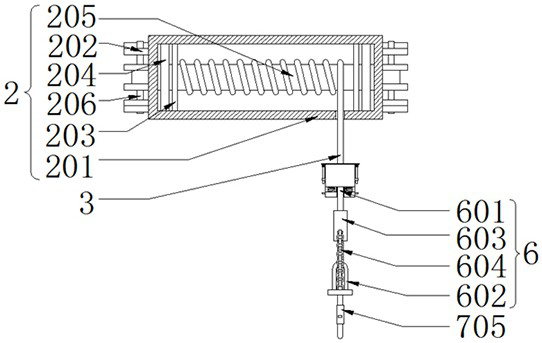 Windproof type hoisting lockset with high safety and stability