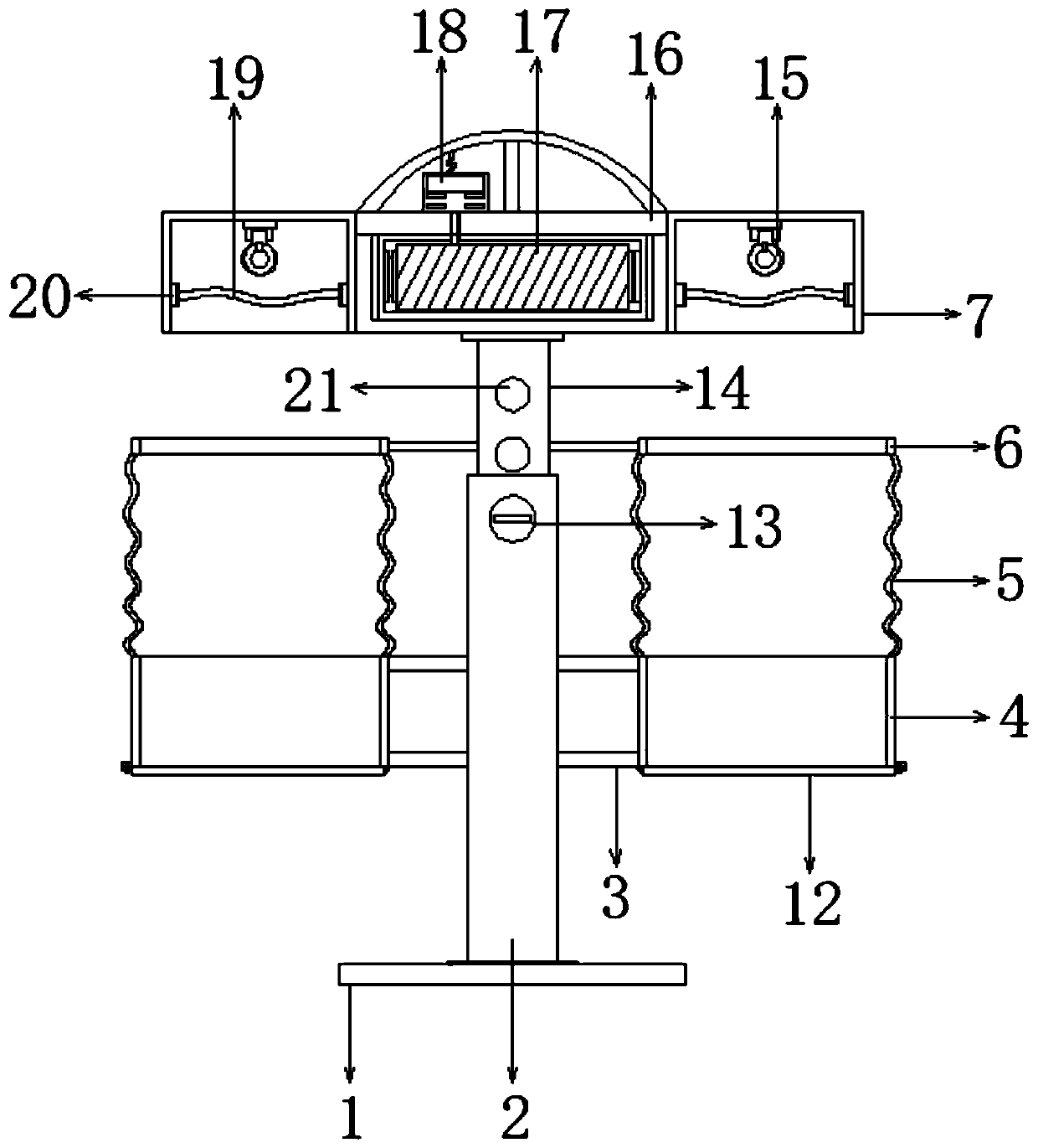 Environment-friendly pest killing device for agricultural planting