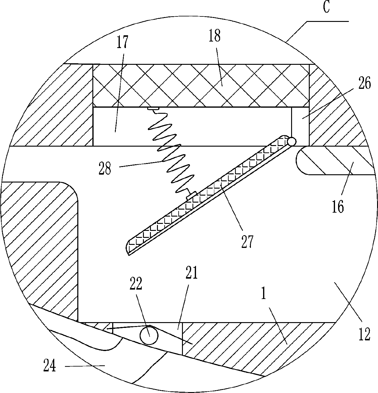 Convenient water draining type dragon boat for competition