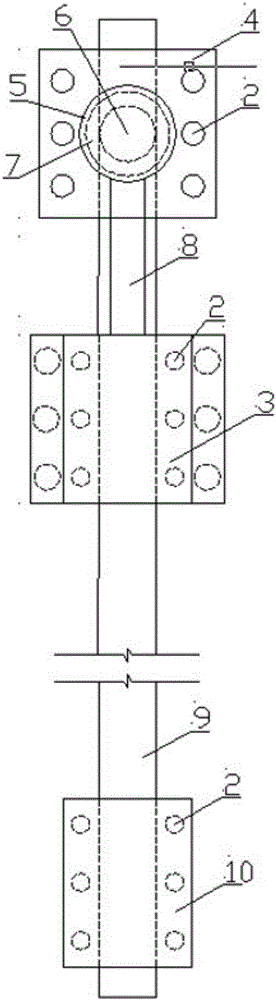 In-site tensioning system and method for reinforcing slab plate of integral prestress fiber board