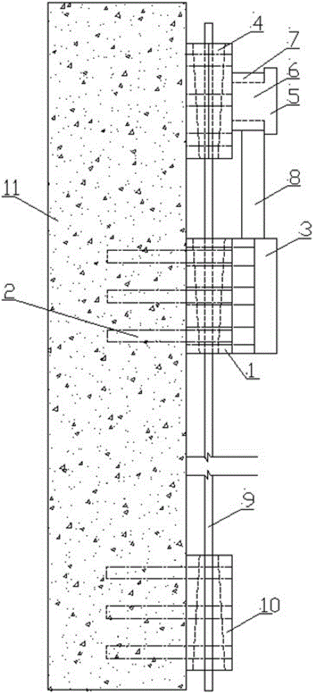 In-site tensioning system and method for reinforcing slab plate of integral prestress fiber board