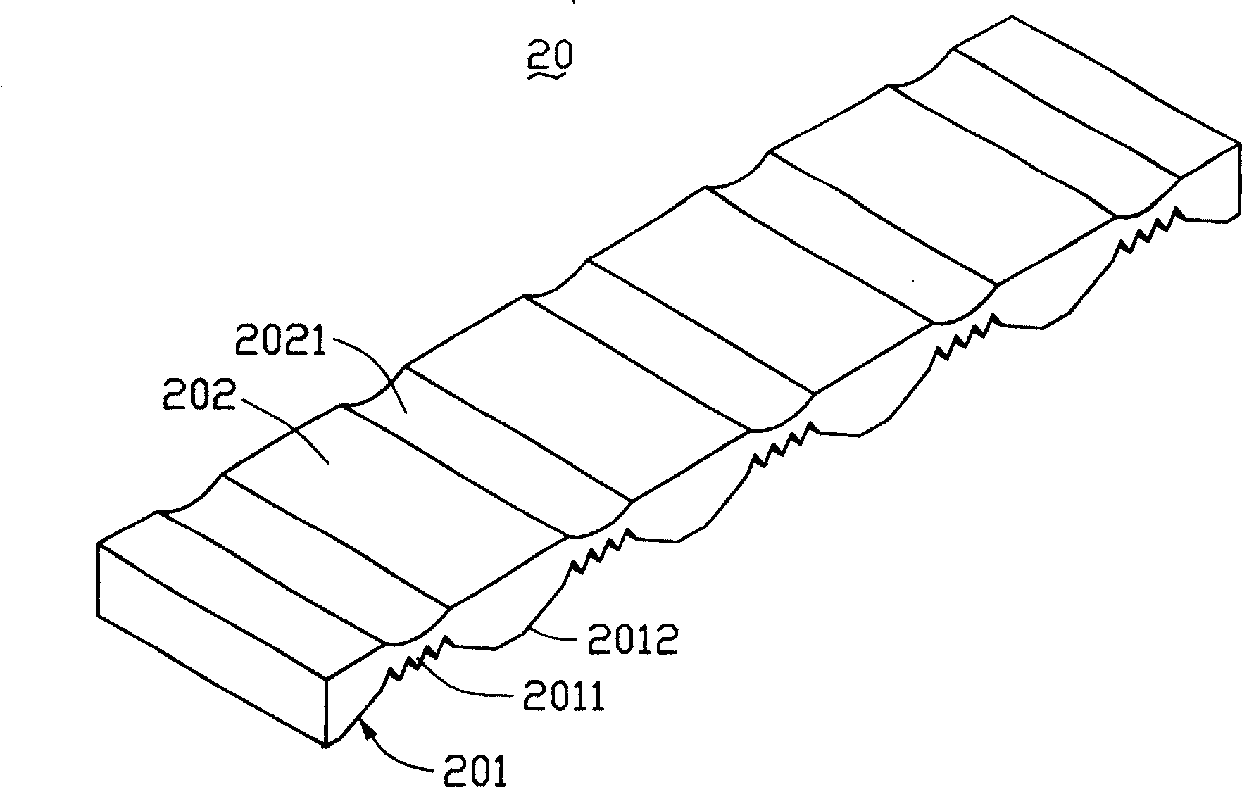 Backlight module set and its light guide plate