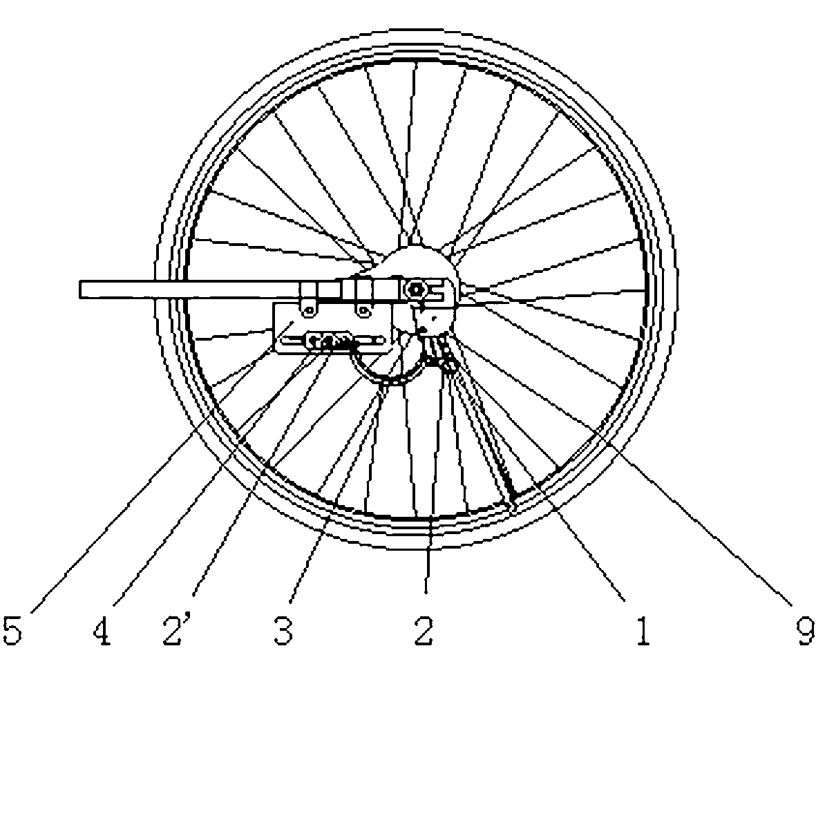 Bicycle foot brace capable of braking