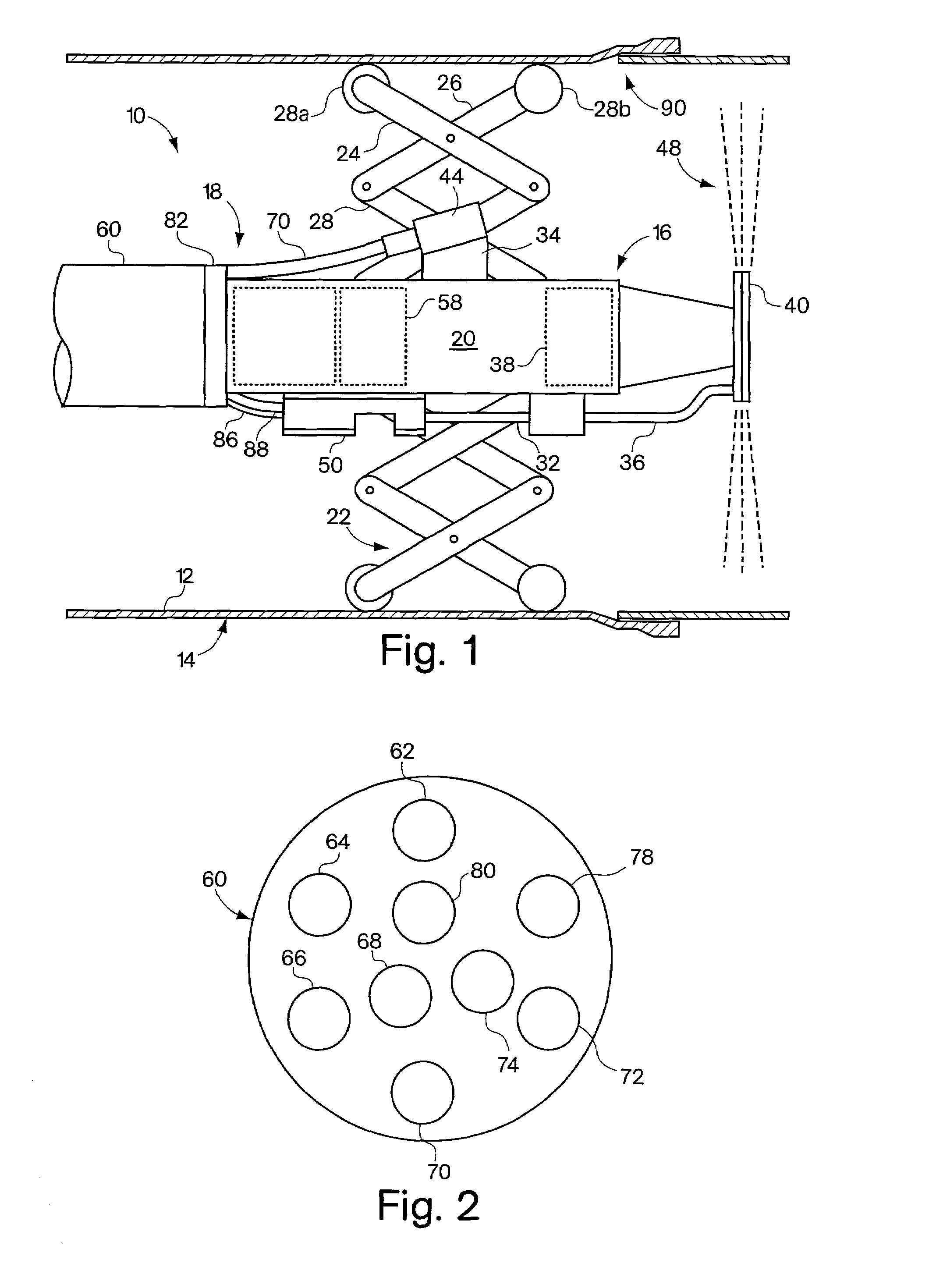Method and apparatus for treating underground pipeline