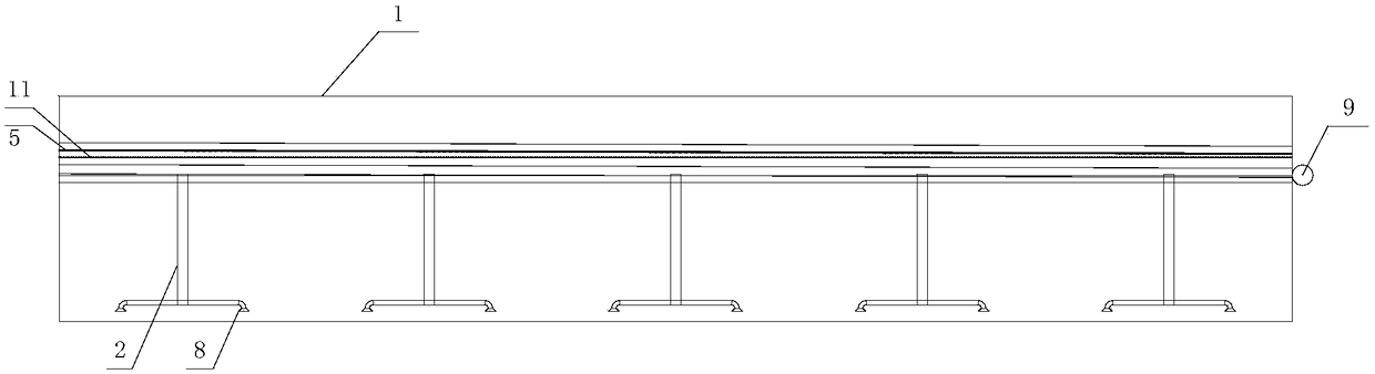 Sewage uniform distribution treatment device for aerobic granular sludge system and application method for sewage uniform distribution treatment device