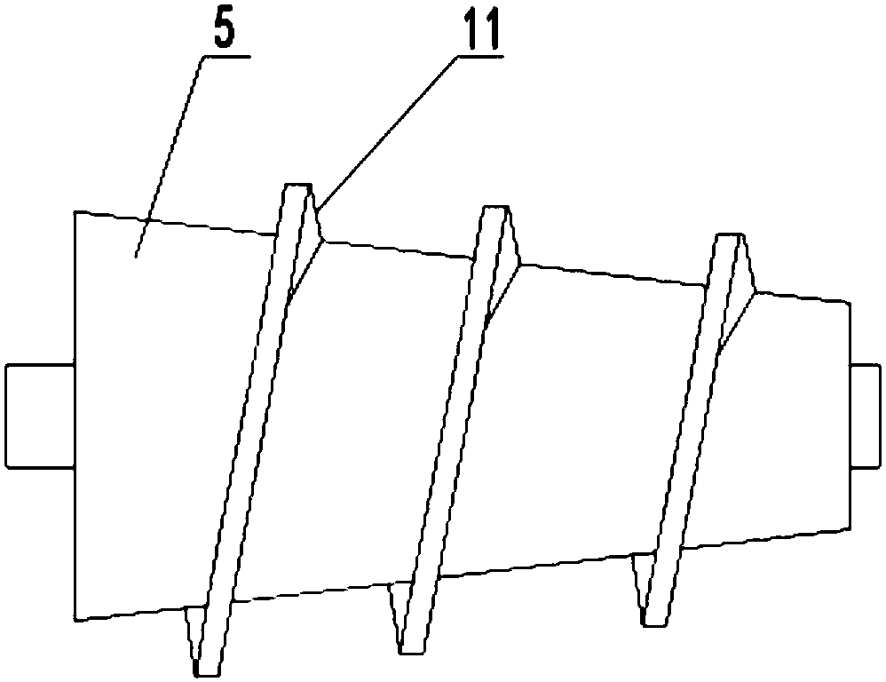 Corn threshing device for agricultural processing