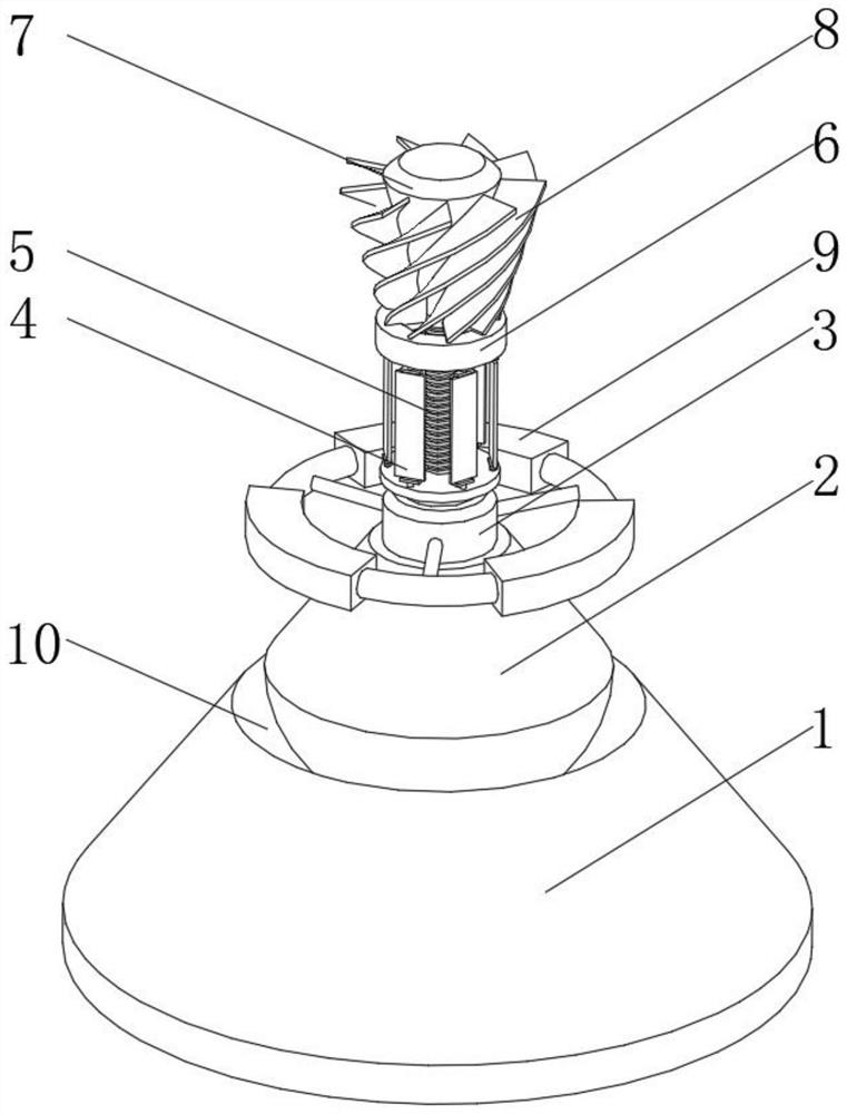 Offshore wind power negative-pressure power generation device