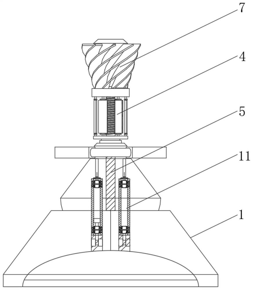 Offshore wind power negative-pressure power generation device