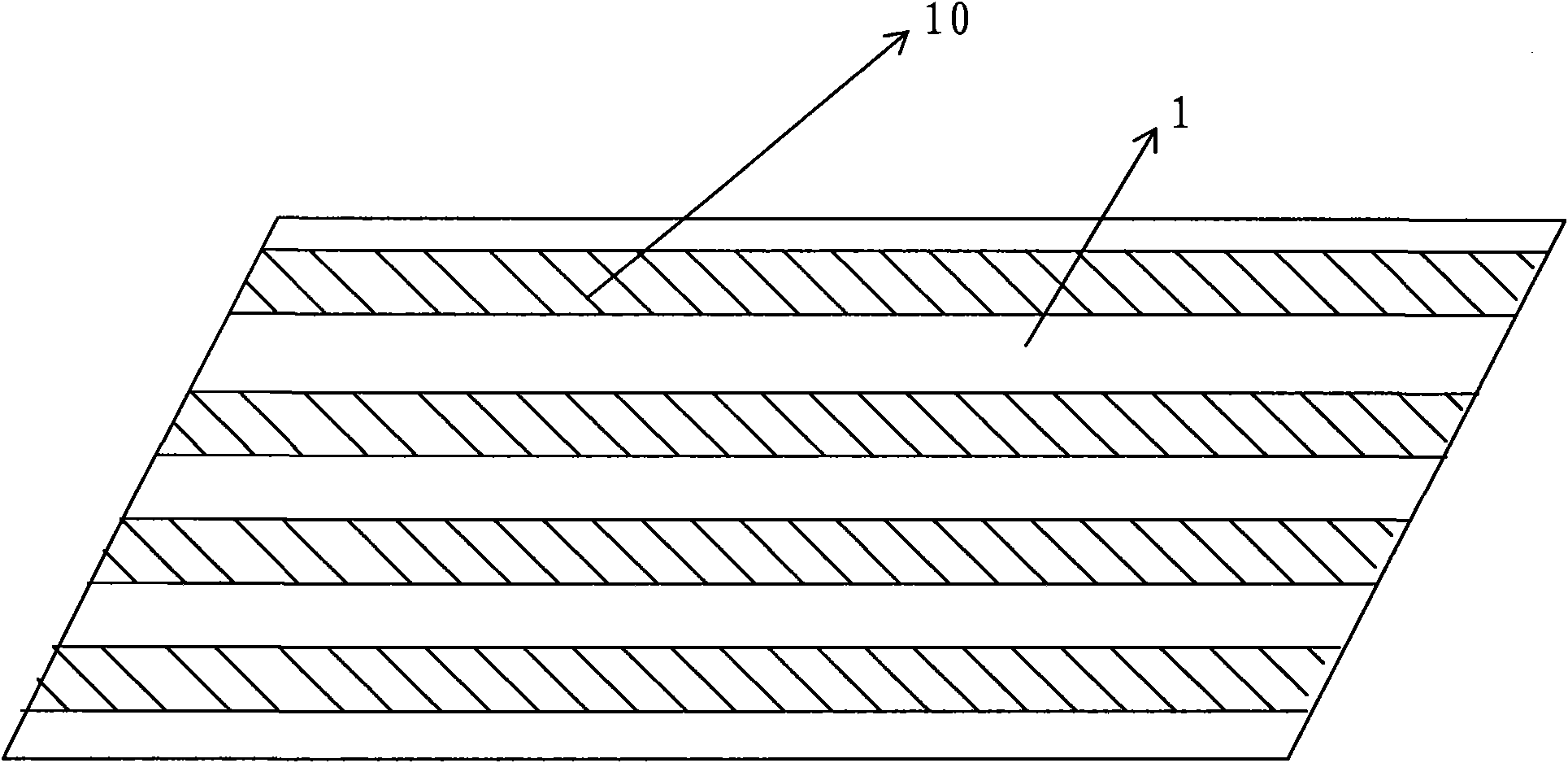 Nonwoven material prepared through discontinuous type functional treatment and preparation method thereof