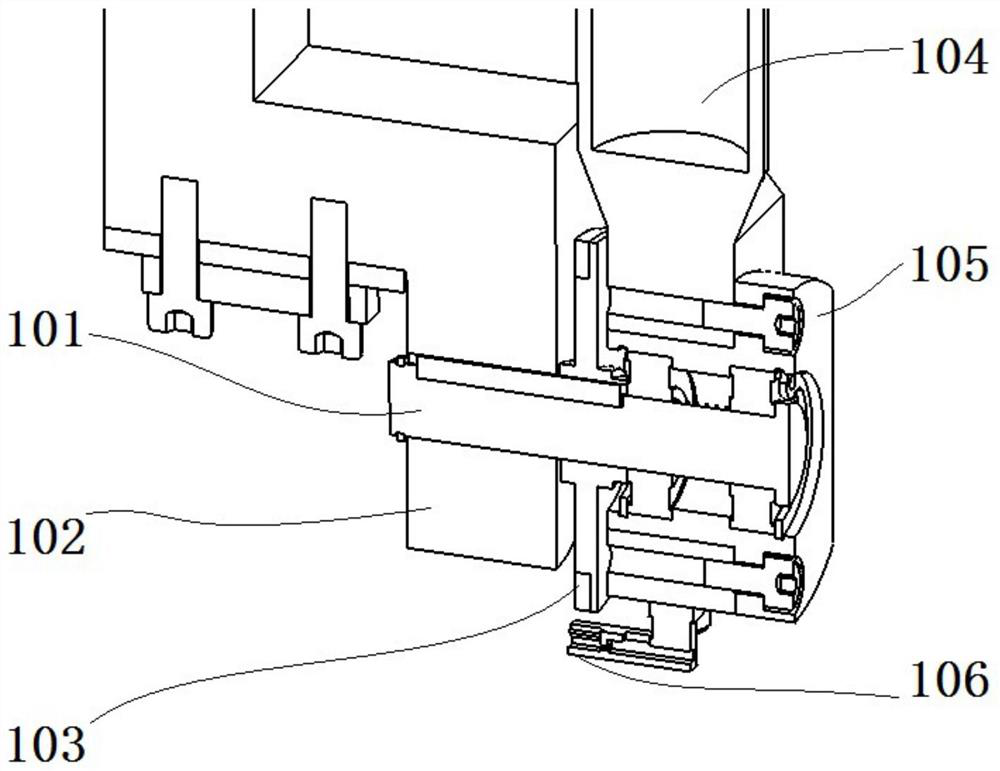 Hip joint mechanical structure of lower limb exoskeleton robot