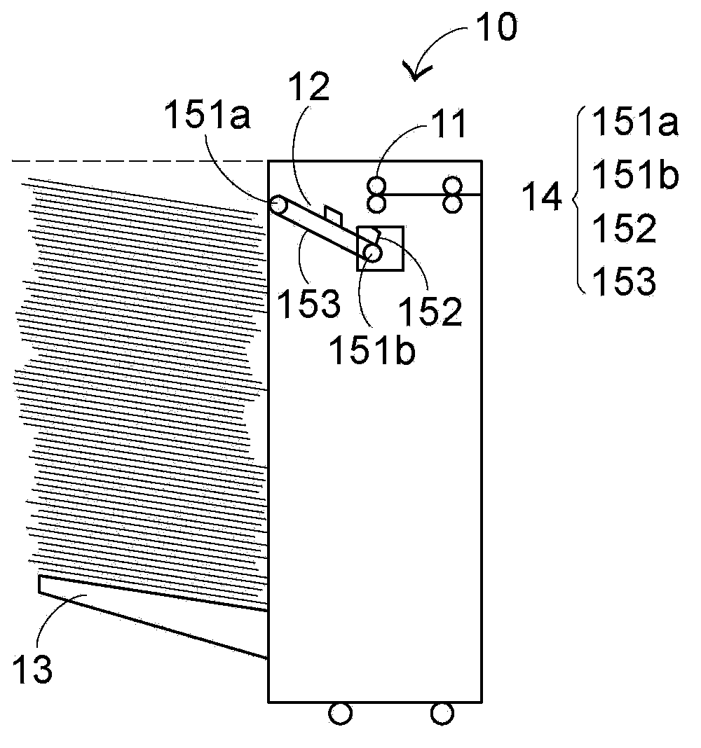 Paper stacking method applied to paper processing device