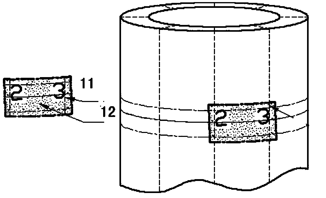 Positioning method for groove weld defects of large-wall-thickness pipe fitting