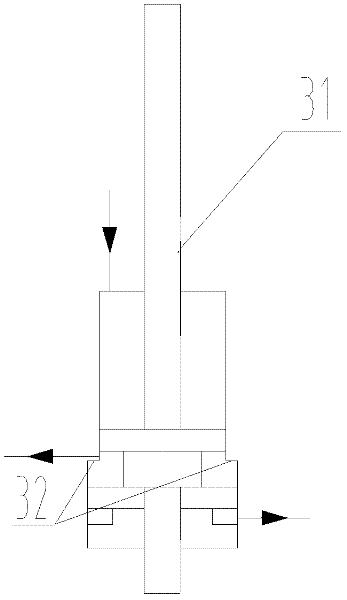 Hydraulic loop used for controlling accessory head and C shaft and machine tool