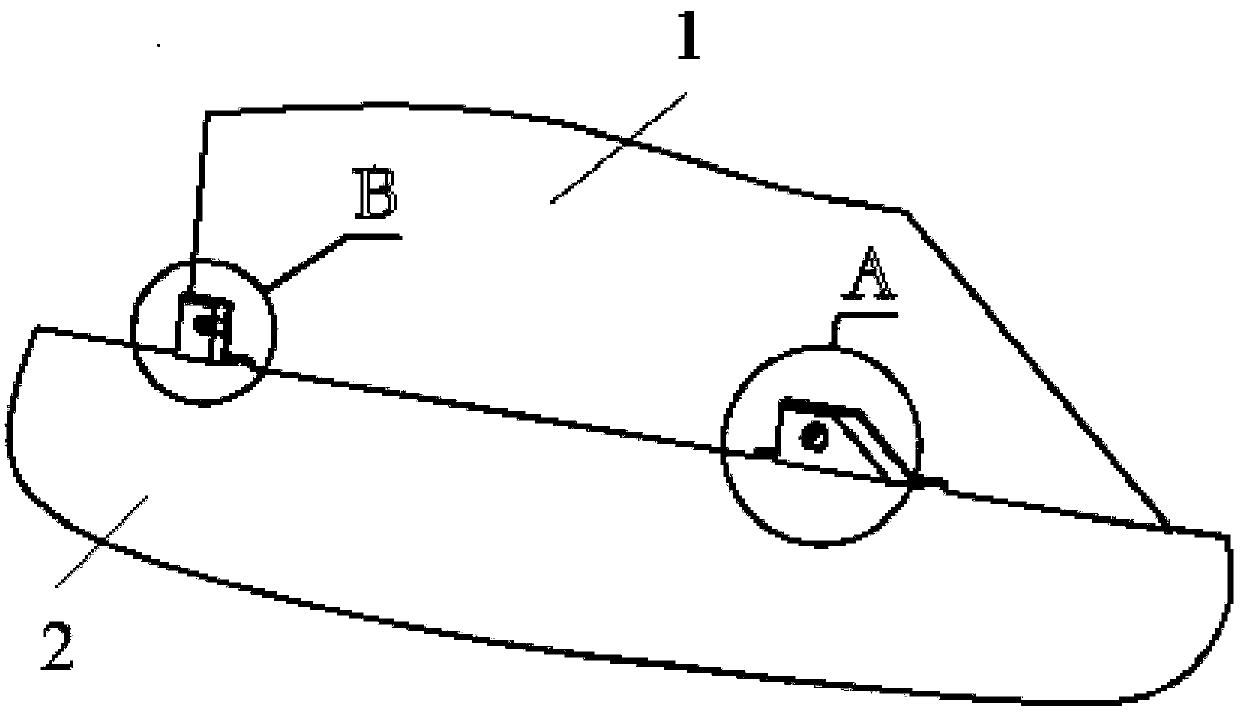 Missile wing quick disassembling structure