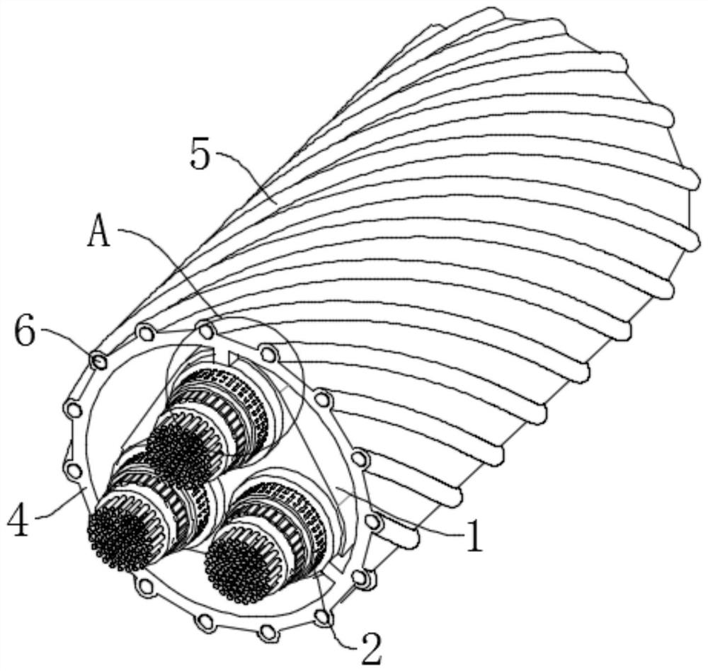 Fire-resistant and flame-retardant composite flexible cable