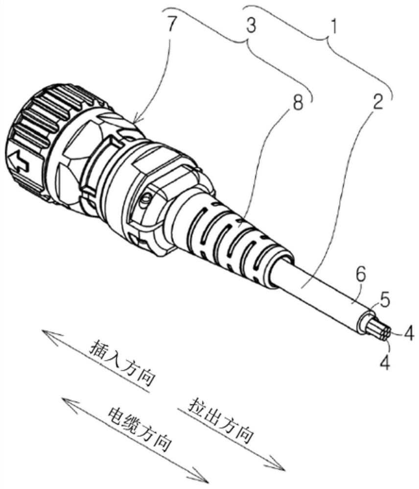 Connector and cable harness